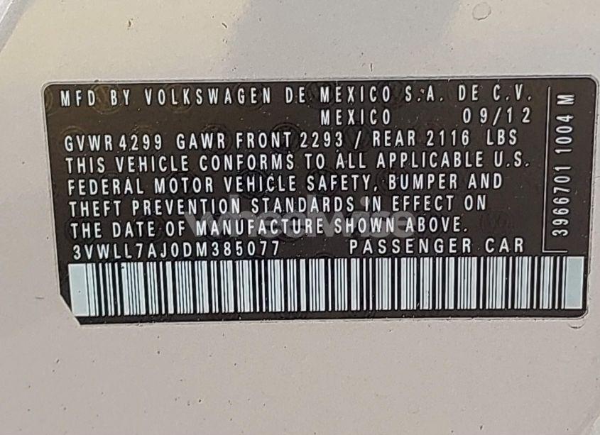 Photo 9 of 2013 Volkswagen Jetta 2.0L TDI (VIN 3VWLL7AJ0DM385077)