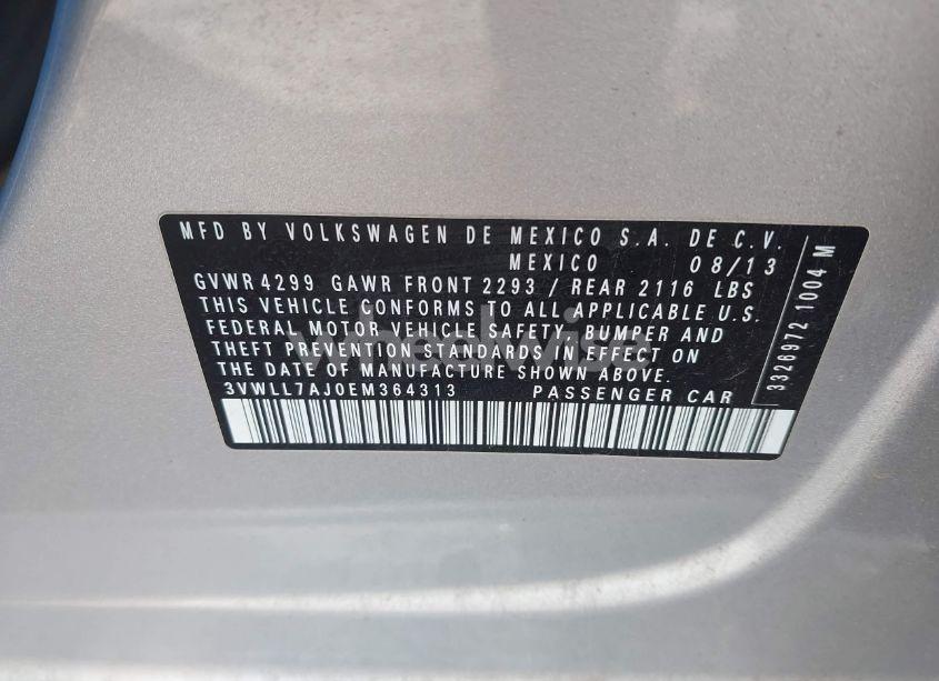 Photo 9 of 2014 Volkswagen Jetta 2.0L TDI (VIN 3VWLL7AJ0EM364313)