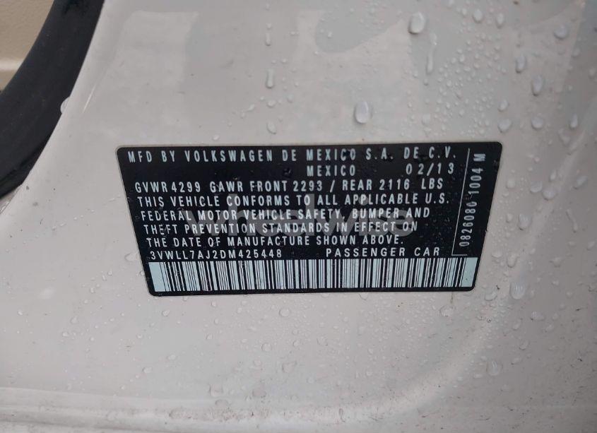 Photo 9 of 2013 Volkswagen Jetta 2.0L TDI (VIN 3VWLL7AJ2DM425448)