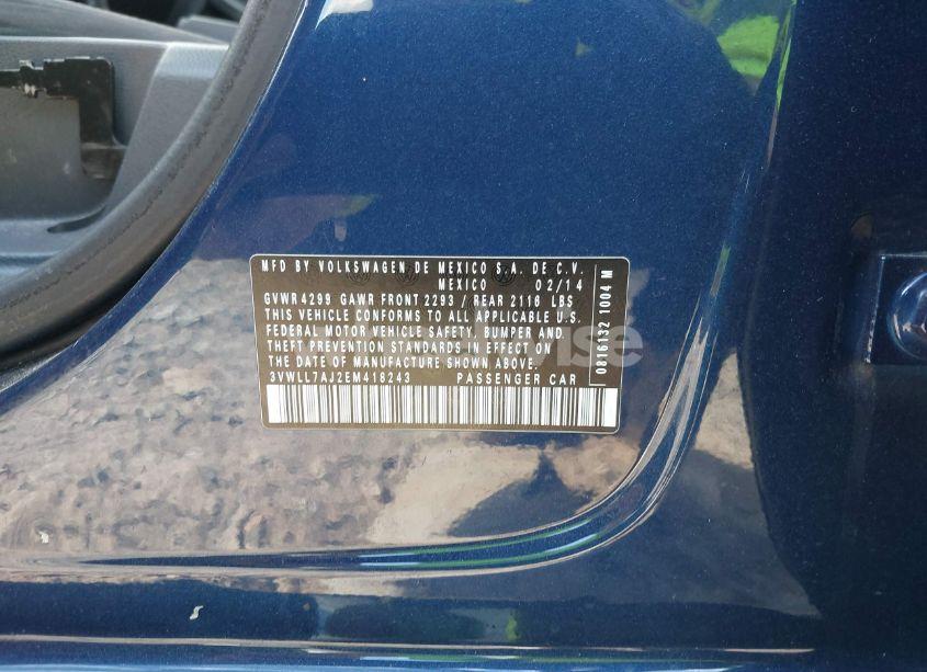 Photo 9 of 2014 Volkswagen Jetta 2.0L TDI VALUE EDITION (VIN 3VWLL7AJ2EM418243)