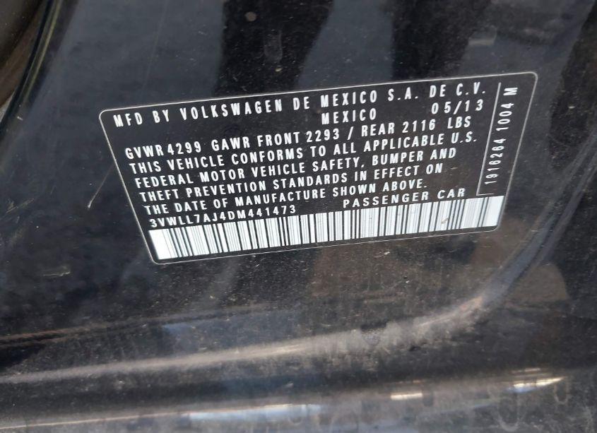 Photo 9 of 2013 Volkswagen Jetta 2.0L TDI (VIN 3VWLL7AJ4DM441473)