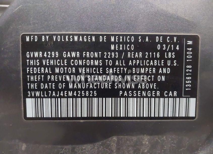 Photo 9 of 2014 Volkswagen Jetta 2.0L TDI (VIN 3VWLL7AJ4EM425825)