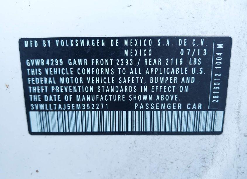 Photo 9 of 2014 Volkswagen Jetta 2.0L TDI (VIN 3VWLL7AJ5EM352271)