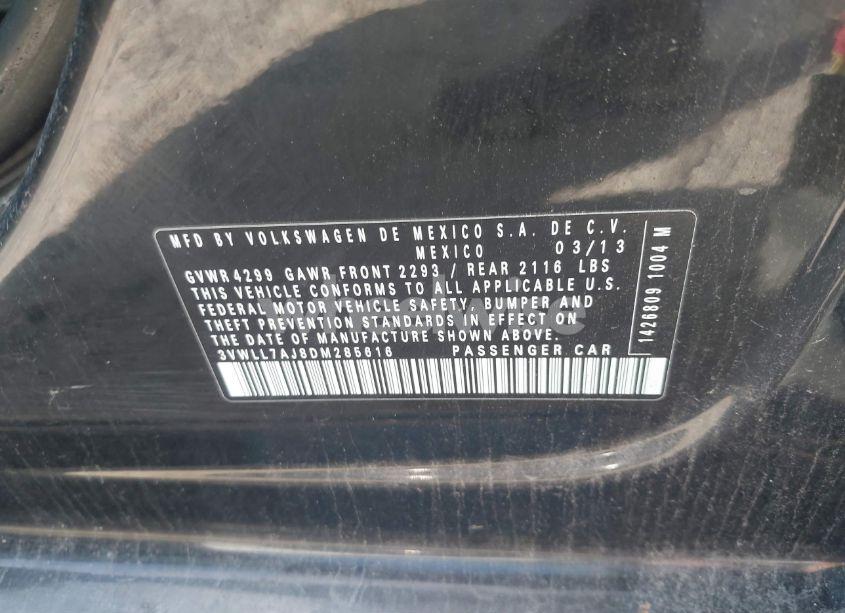 Photo 9 of 2013 Volkswagen Jetta 2.0L TDI (VIN 3VWLL7AJ8DM285616)