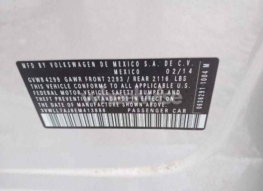 Photo 9 of 2014 Volkswagen Jetta 2.0L TDI (VIN 3VWLL7AJ8EM413886)