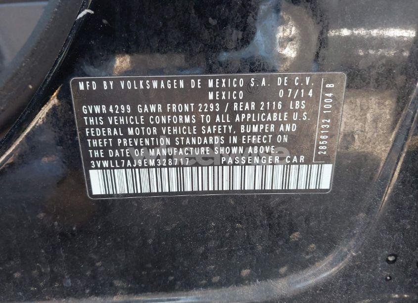 Photo 9 of 2014 Volkswagen Jetta 2.0L TDI VALUE EDITION (VIN 3VWLL7AJ9EM328717)