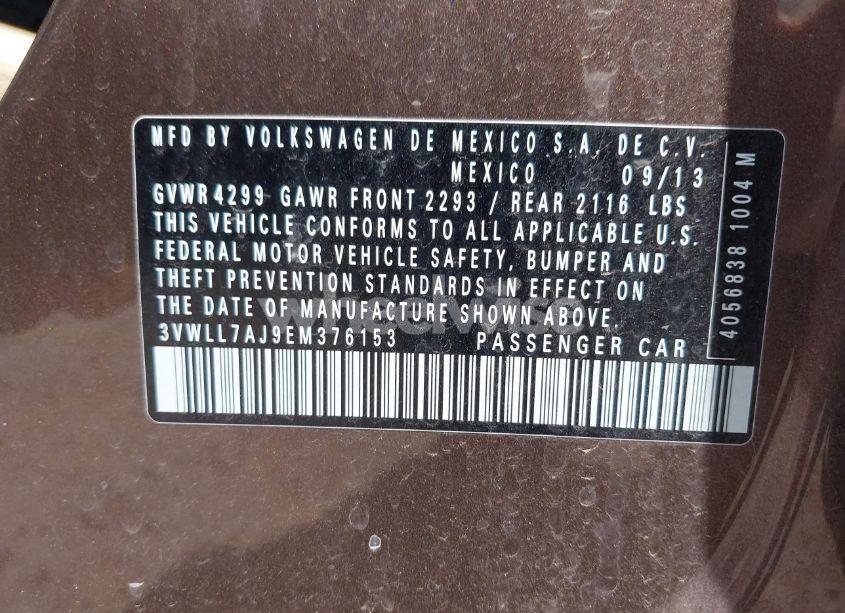 Photo 9 of 2014 Volkswagen Jetta 2.0L TDI (VIN 3VWLL7AJ9EM376153)