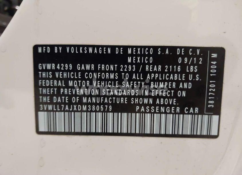 Photo 9 of 2013 Volkswagen Jetta 2.0L TDI (VIN 3VWLL7AJXDM380579)