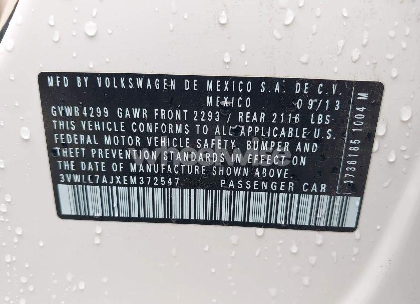 Photo 9 of 2014 Volkswagen Jetta 2.0L TDI (VIN 3VWLL7AJXEM372547)