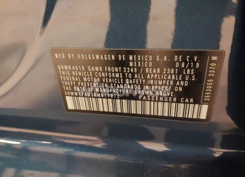 Photo 9 of 2019 Volkswagen Golf ALLTRACK TSI S/TSI SE/TSI SEL (VIN 3VWM17AU3KM517072)