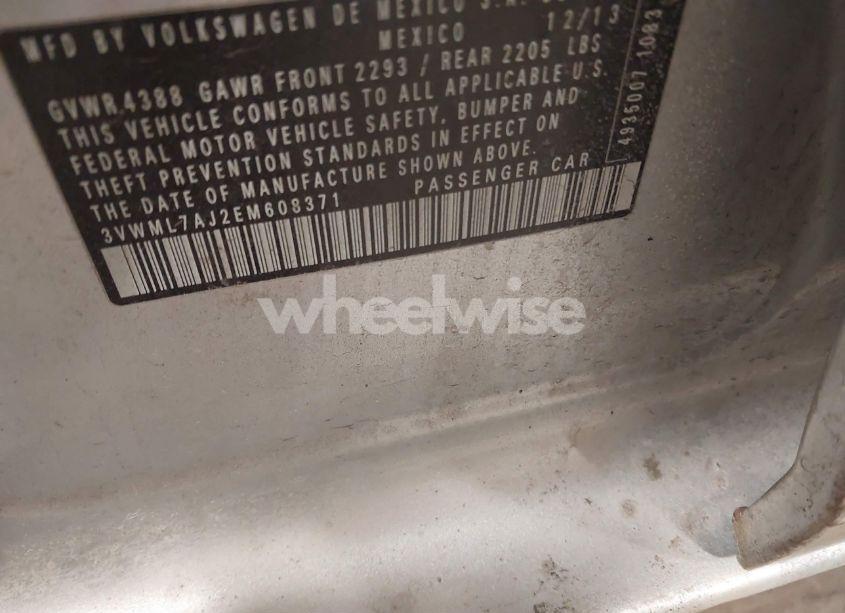 Photo 9 of 2014 Volkswagen Jetta SPORTWAGEN 2.0L TDI (VIN 3VWML7AJ2EM608371)