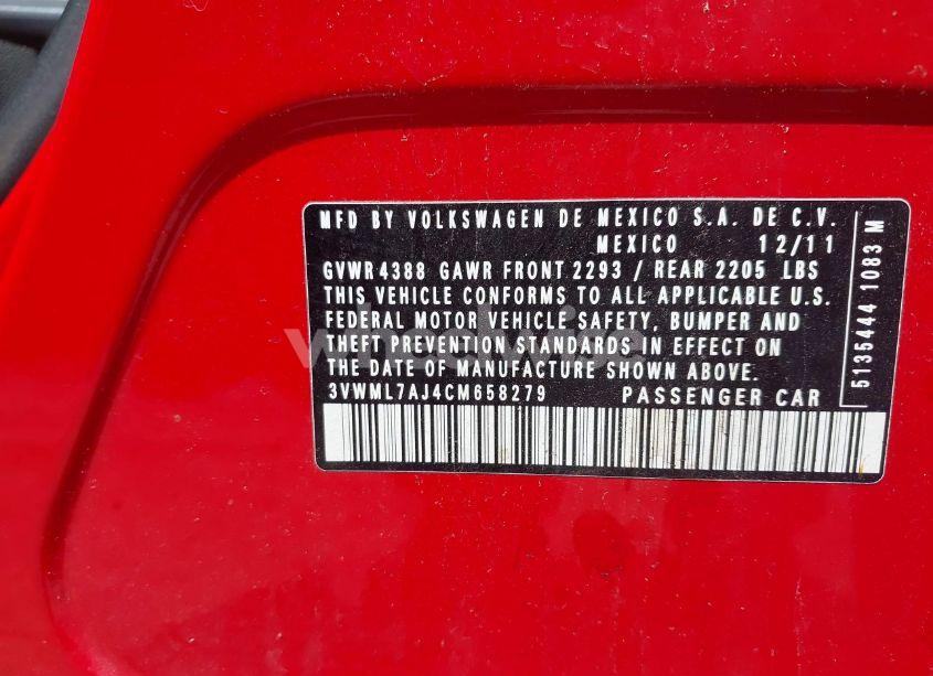 Photo 9 of 2012 Volkswagen Jetta SPORTWAGEN 2.0L TDI (VIN 3VWML7AJ4CM658279)
