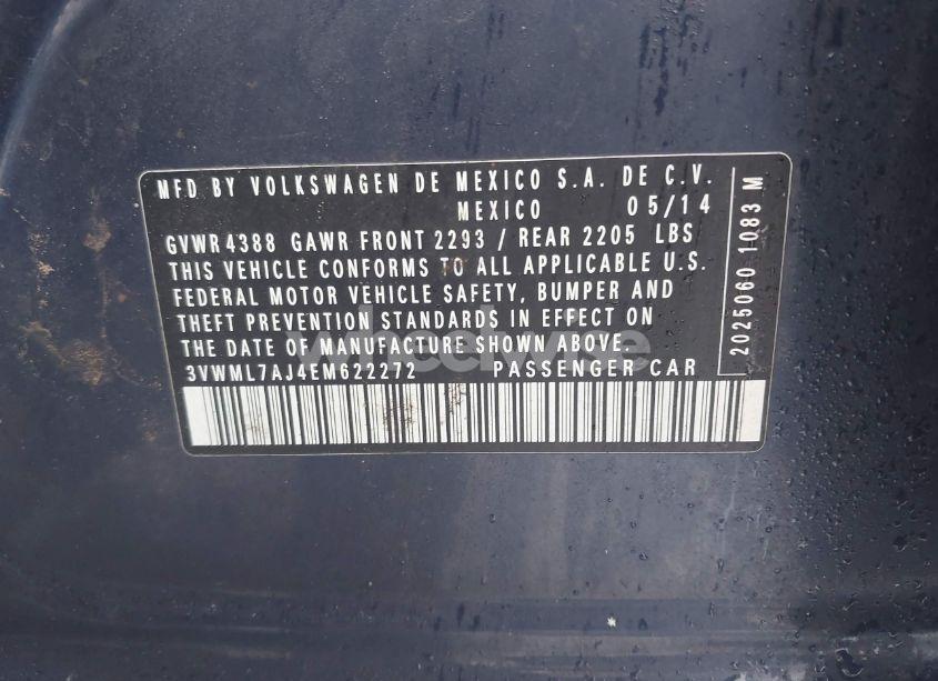 Photo 9 of 2014 Volkswagen Jetta SPORTWAGEN 2.0L TDI (VIN 3VWML7AJ4EM622272)