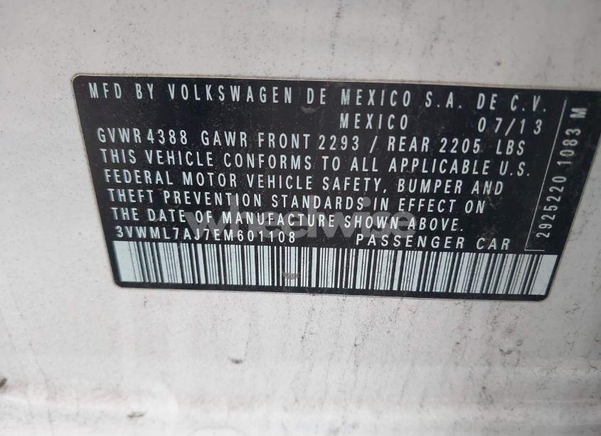 Photo 9 of 2014 Volkswagen Jetta SPORTWAGEN 2.0L TDI (VIN 3VWML7AJ7EM601108)