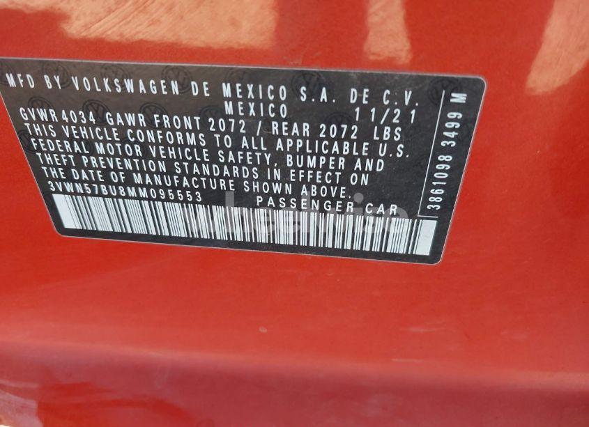 Photo 9 of 2021 Volkswagen Jetta 1.4T R-LINE/1.4T S (VIN 3VWN57BU8MM095553)