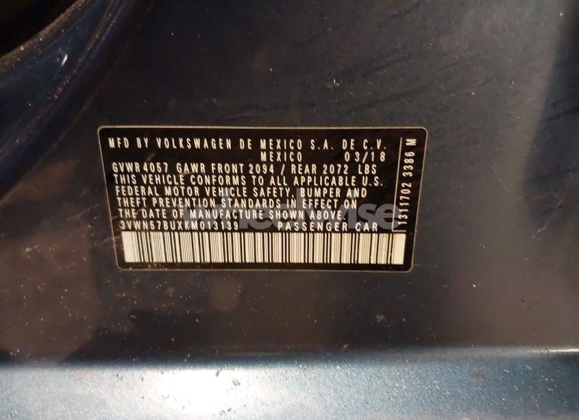 Photo 9 of 2019 Volkswagen Jetta 1.4T S (VIN 3VWN57BUXKM013139)