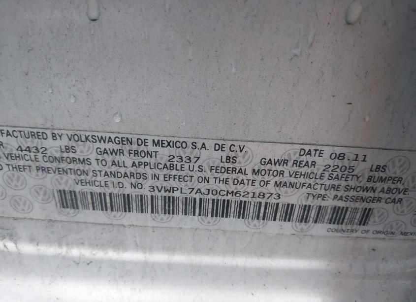 Photo 9 of 2012 Volkswagen Jetta SPORTWAGEN 2.0L TDI (VIN 3VWPL7AJ0CM621873)