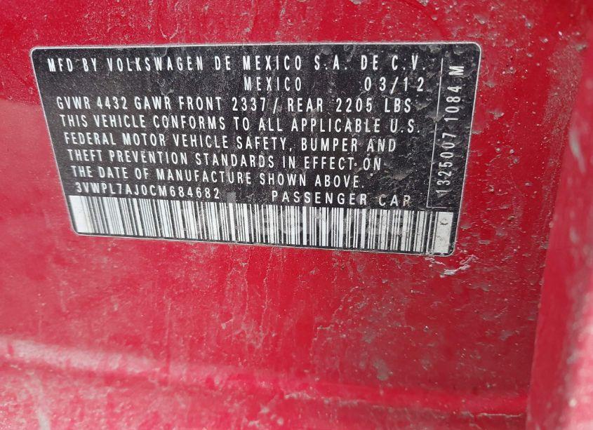 Photo 9 of 2012 Volkswagen Jetta SPORTWAGEN 2.0L TDI (VIN 3VWPL7AJ0CM684682)