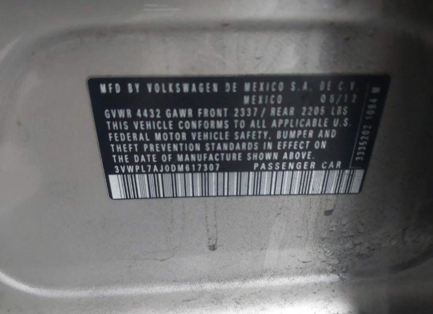 Photo 9 of 2013 Volkswagen Jetta SPORTWAGEN 2.0L TDI (VIN 3VWPL7AJ0DM617307)