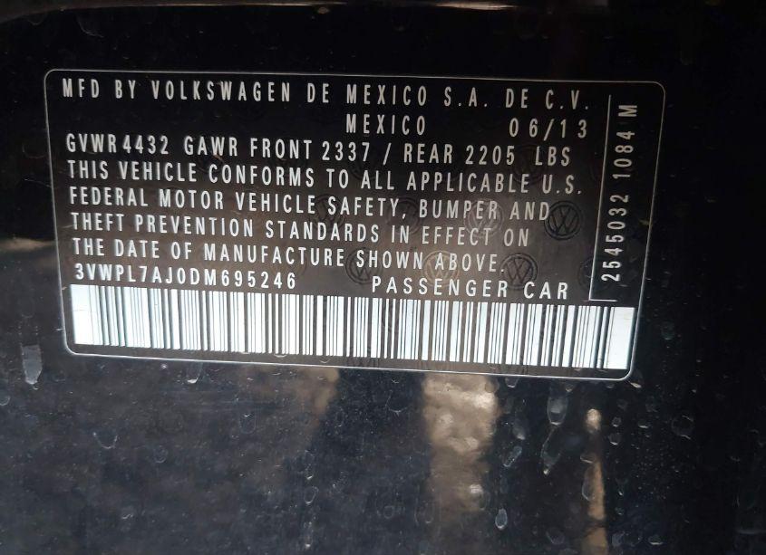 Photo 9 of 2013 Volkswagen Jetta SPORTWAGEN 2.0L TDI (VIN 3VWPL7AJ0DM695246)