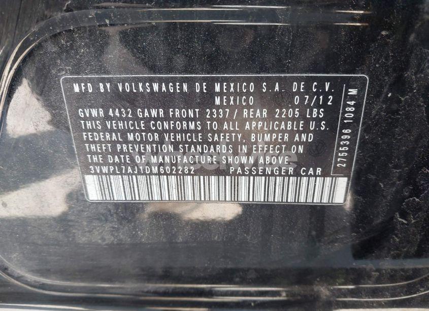 Photo 9 of 2013 Volkswagen Jetta SPORTWAGEN 2.0L TDI (VIN 3VWPL7AJ1DM602282)