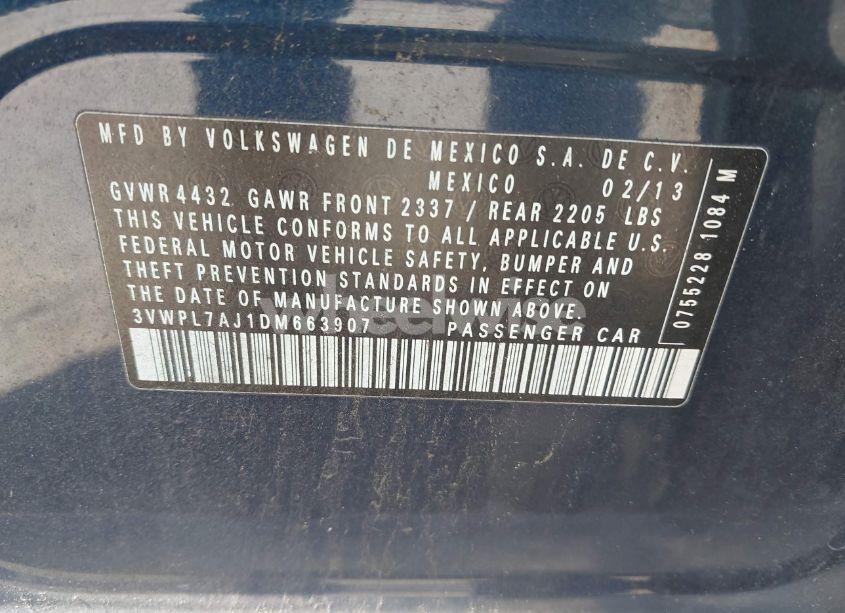 Photo 9 of 2013 Volkswagen Jetta SPORTWAGEN 2.0L TDI (VIN 3VWPL7AJ1DM663907)