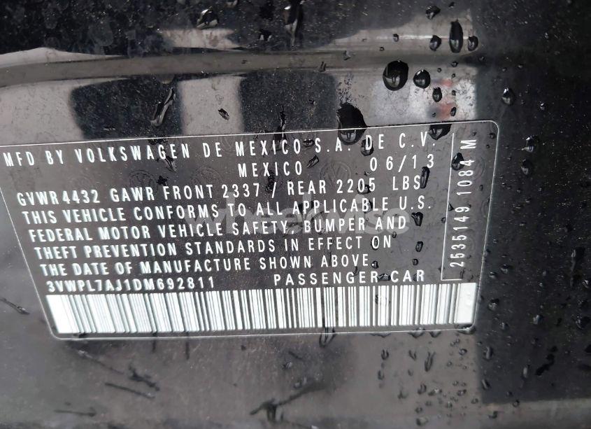 Photo 9 of 2013 Volkswagen Jetta SPORTWAGEN 2.0L TDI (VIN 3VWPL7AJ1DM692811)