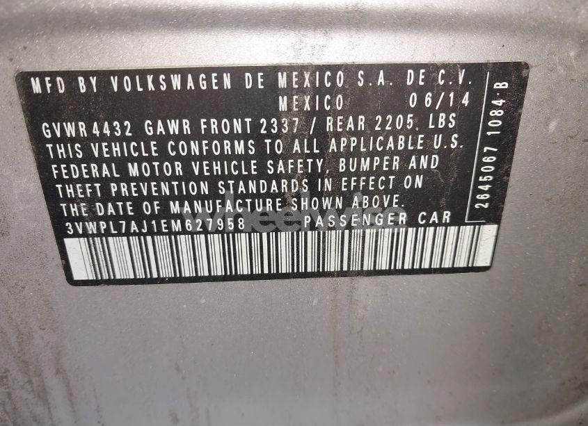 Photo 9 of 2014 Volkswagen Jetta SPORTWAGEN 2.0L TDI (VIN 3VWPL7AJ1EM627958)