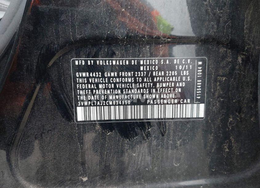 Photo 9 of 2012 Volkswagen Jetta SPORTWAGEN 2.0L TDI (VIN 3VWPL7AJ2CM634950)