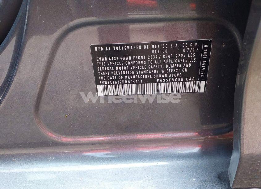 Photo 9 of 2013 Volkswagen Jetta SPORTWAGEN 2.0L TDI (VIN 3VWPL7AJ2DM604414)