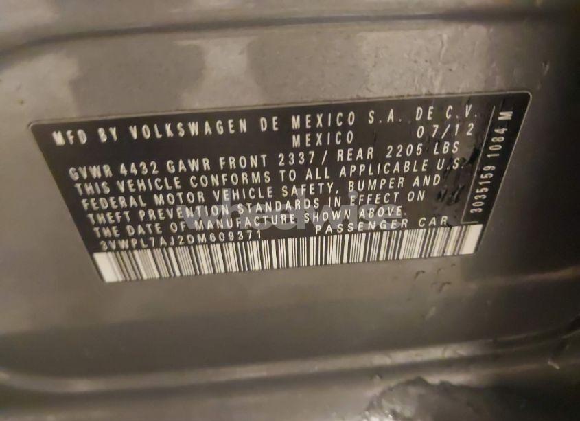 Photo 9 of 2013 Volkswagen Jetta SPORTWAGEN 2.0L TDI (VIN 3VWPL7AJ2DM609371)
