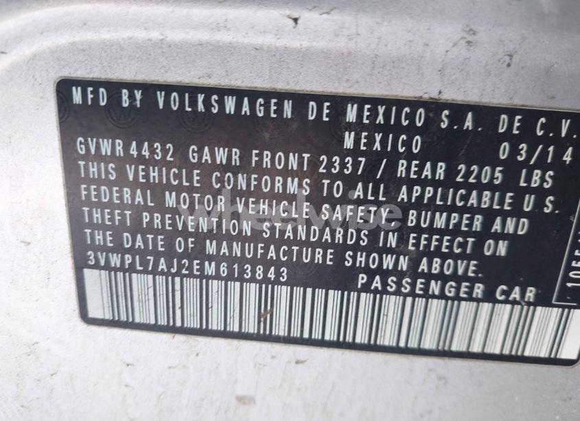 Photo 9 of 2014 Volkswagen Jetta SPORTWAGEN 2.0L TDI (VIN 3VWPL7AJ2EM613843)