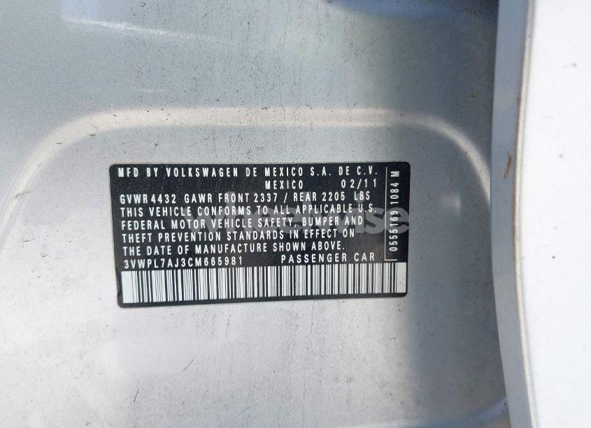 Photo 9 of 2012 Volkswagen Jetta SPORTWAGEN 2.0L TDI (VIN 3VWPL7AJ3CM665981)