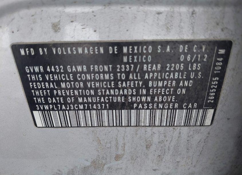 Photo 9 of 2012 Volkswagen Jetta SPORTWAGEN 2.0L TDI (VIN 3VWPL7AJ3CM714371)