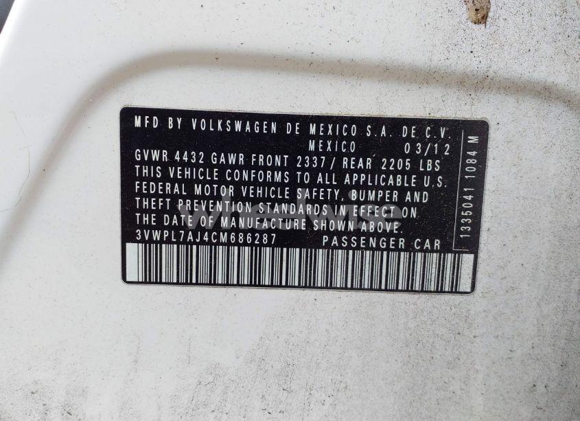 Photo 9 of 2012 Volkswagen Jetta SPORTWAGEN 2.0L TDI (VIN 3VWPL7AJ4CM686287)