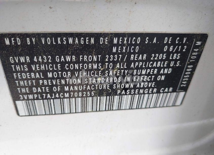 Photo 9 of 2012 Volkswagen Jetta SPORTWAGEN 2.0L TDI (VIN 3VWPL7AJ4CM708255)