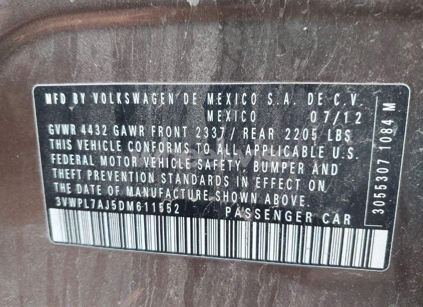 Photo 9 of 2013 Volkswagen Jetta SPORTWAGEN 2.0L TDI (VIN 3VWPL7AJ5DM611552)