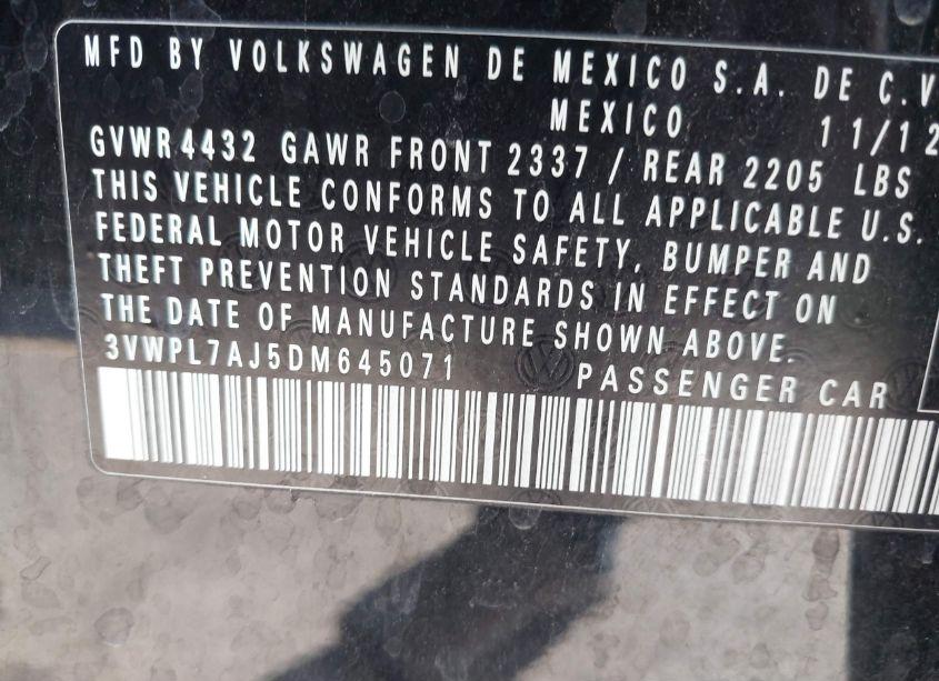 Photo 9 of 2013 Volkswagen Jetta SPORTWAGEN 2.0L TDI (VIN 3VWPL7AJ5DM645071)