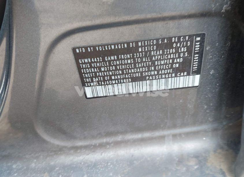 Photo 9 of 2013 Volkswagen Jetta SPORTWAGEN 2.0L TDI (VIN 3VWPL7AJ5DM678619)