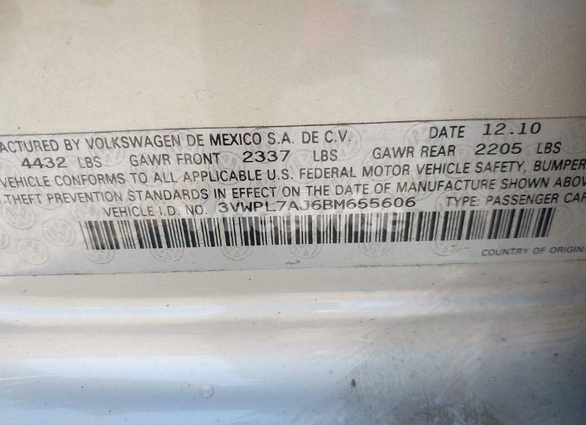 Photo 9 of 2011 Volkswagen Jetta SPORTWAGEN 2.0L TDI (VIN 3VWPL7AJ6BM655606)