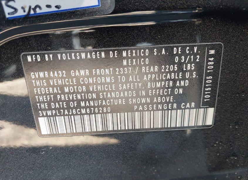 Photo 9 of 2012 Volkswagen Jetta SPORTWAGEN 2.0L TDI (VIN 3VWPL7AJ6CM676280)