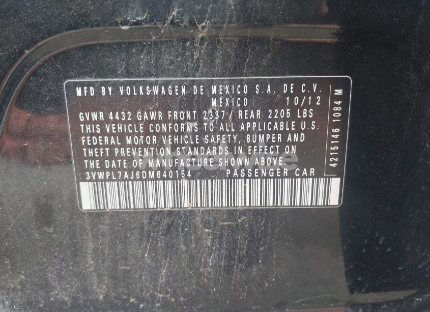 Photo 9 of 2013 Volkswagen Jetta SPORTWAGEN 2.0L TDI (VIN 3VWPL7AJ6DM640154)