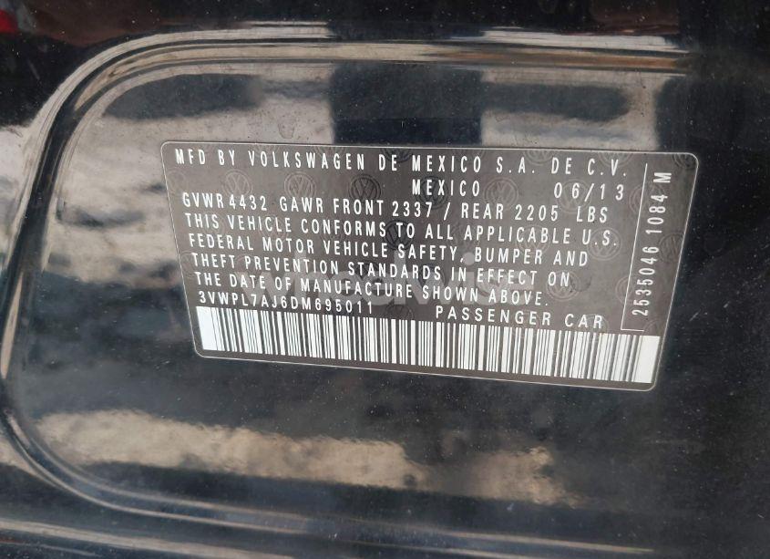 Photo 9 of 2013 Volkswagen Jetta SPORTWAGEN 2.0L TDI (VIN 3VWPL7AJ6DM695011)