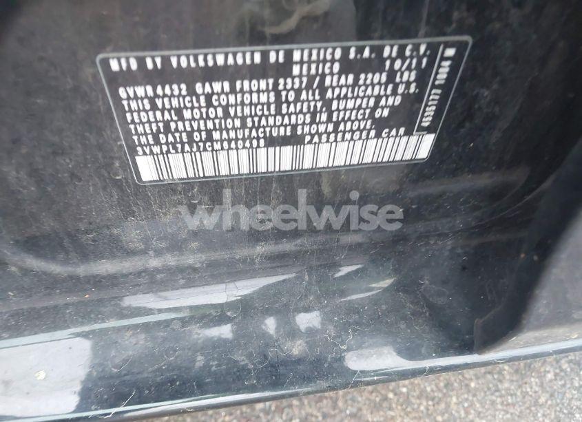 Photo 9 of 2012 Volkswagen Jetta SPORTWAGEN 2.0L TDI (VIN 3VWPL7AJ7CM640498)