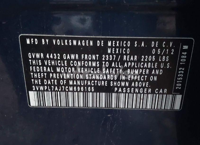 Photo 9 of 2012 Volkswagen Jetta SPORTWAGEN 2.0L TDI (VIN 3VWPL7AJ7CM696165)