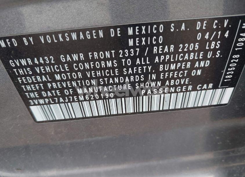 Photo 9 of 2014 Volkswagen Jetta SPORTWAGEN 2.0L TDI (VIN 3VWPL7AJ7EM620190)