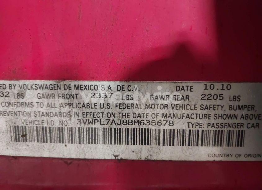 Photo 9 of 2011 Volkswagen Jetta SPORTWAGEN 2.0L TDI (VIN 3VWPL7AJ8BM635678)