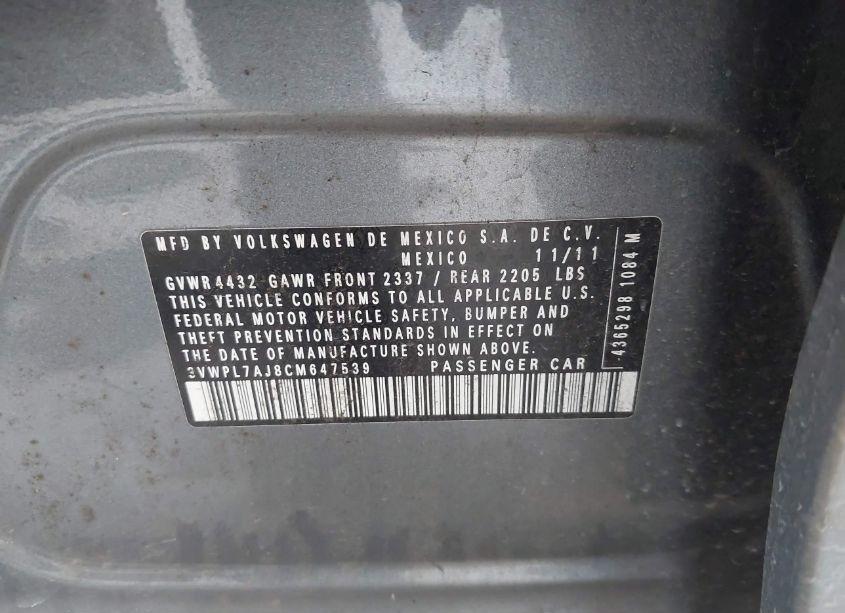 Photo 9 of 2012 Volkswagen Jetta SPORTWAGEN 2.0L TDI (VIN 3VWPL7AJ8CM647539)