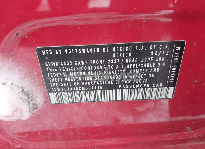 Photo 9 of 2012 Volkswagen Jetta SPORTWAGEN 2.0L TDI (VIN 3VWPL7AJ8CM697115)