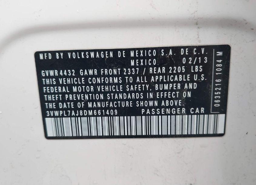 Photo 9 of 2013 Volkswagen Jetta SPORTWAGEN 2.0L TDI (VIN 3VWPL7AJ8DM661409)